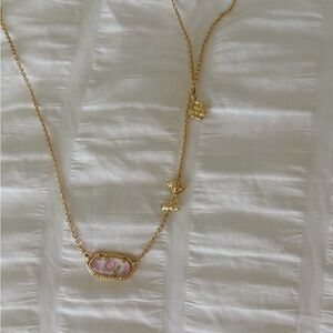 Kendra Scott & LoveShackFancy Elegant Gold Necklace w/ packaging